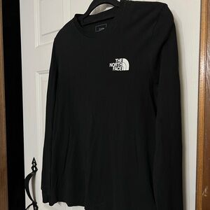 The North Face Black Long Sleeve Double sided tshirt
Women’s medium. Never Stop